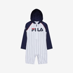 Fila Biella Hooded - Poikien Uima-asut - Valkoinen | FI-53695